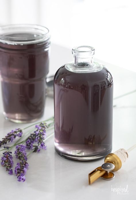 Learn how to make this Quick & Easy Lavender Syrup Recipe. Transform your teas, cocktails, and desserts with this elegant infusion. Explore the variety of ways to use it in your kitchen! #lavender #syrup #recipe #cocktail #drink #simplesyrup Lavender Syrup Recipe, Stevia Recipes, Unique Cocktail Recipes, Lavender Syrup, Best Cocktail Recipes, Infused Vodka, Cocktail Drink, Syrup Recipe, Garden Recipes