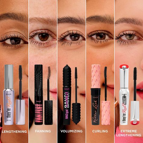 Mascara Best, Benefit Roller Lash, Benefit Mascara, Roller Lash Mascara, Mascara Set, Curling Mascara, Oil Based Cleanser, Magnetic Force, Volumizing Mascara