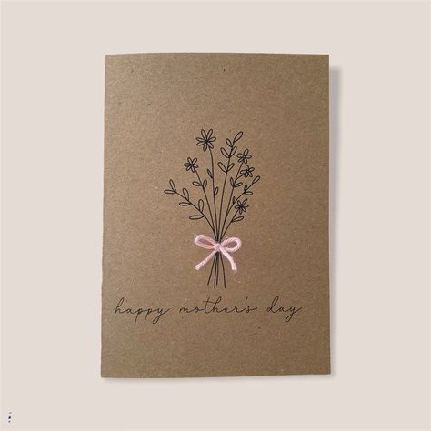 Mother Day Card Design, Mothersday Cards Drawing, 8 March Card Ideas Drawing, Handmade Card Mothers Day, Drawing On Small Cards, Mothers Card Ideas, Mother’s Day Calligraphy, Mother’s Day Card Drawing, Handmade Mothers Day Card Ideas Simple