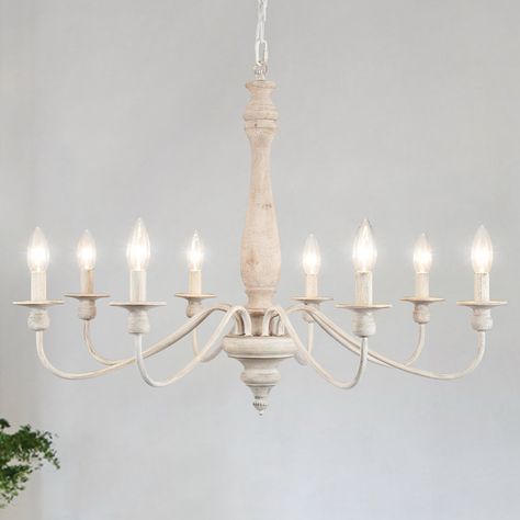 Lesmurdie 8 - Light Dimmable Classic / Traditional Chandelier Candlestick Chandelier, Light For Dining Room, White Dining Room, Candle Style Chandelier, Vintage Candlesticks, Candle Chandelier, Traditional Chandelier, Candle Styling, Lamps Ceiling