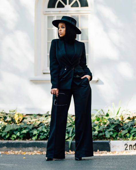 Best Dressed Of The Week, Week Of July 14th: Who Killed It In The Style Stakes? | BN Style Fedora Hat Outfits, Business Dress Women, July 14th, Woman Suit Fashion, Black Women Fashion, All Black Outfit, Outfits With Hats, Best Dressed, Photoshoot Outfits