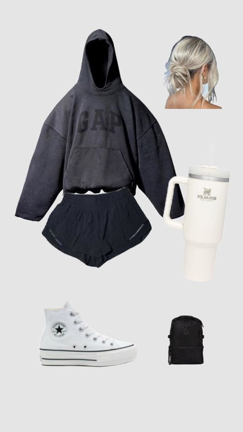 Pjs Outfits For School Baddie, Pjs Outfits For School, Outfits For School Baddie, Cute But Comfy Outfits, Outfit Ideas Shirt, Pjs Outfits, Baddie Outfit Ideas, School Baddie, Preppy Lululemon