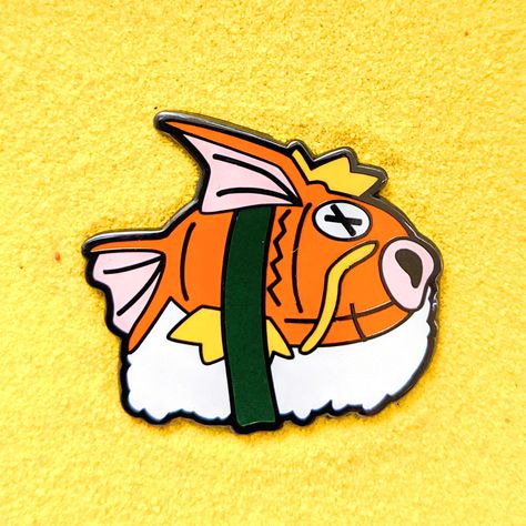 Pokemon Halloween, Nigiri Sushi, Pokemon Stickers, Vinyl Sticker Design, Pink Bubbles, Pin Art, Birds Tattoo, Hard Enamel Pin, Cute Pins