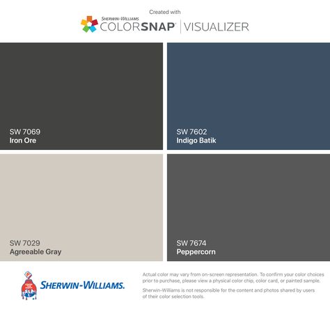 Agreeable Gray Sherwin Williams Kitchen, Agreeable Gray Color Scheme, Agreeable Grey Color Scheme, Agreeable Gray Sherwin Williams, Interior Paint Colors Schemes, Agreeable Gray, Popular Paint Colors, Indigo Batik, Pintura Exterior