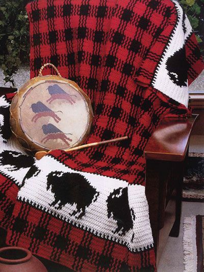 Buffalo Plaid Afghan Crochet Pattern Buffalo Crochet Pattern, Crochet Buffalo, Afghan Crochet Pattern, Knitted Projects, Crochet Doll Clothes Patterns, Knitted Stuff, Corner Crochet, Annie's Crochet, Graph Patterns