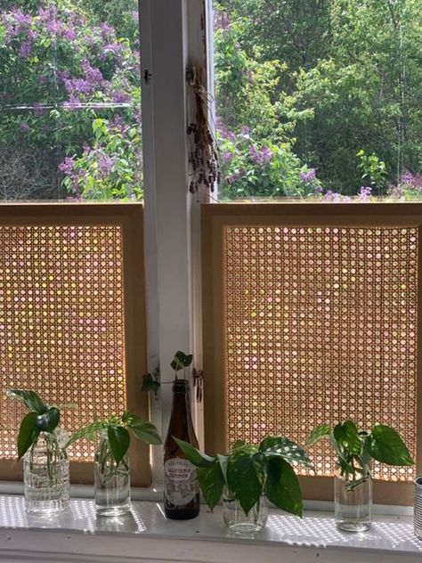 BIG SALE Rattan Cane Webbing Roll Cane for DIY Premium - Etsy Privacy Bedroom Window, Picture Over Window, Cane Privacy Screen Window, Cane Privacy Screen, Cane Screen Window, Cane Window Screen, Types Of Curtains, Diy Window, Diy Pallet Furniture