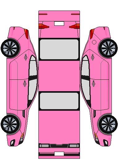 Craft Ideas For Adults Creative, Craft Ideas For Adults, Paper Model Car, Cardboard Car, Barbie Car, Barbie Printables, Paper Car, Barbie Birthday Party, Paper Toys Template