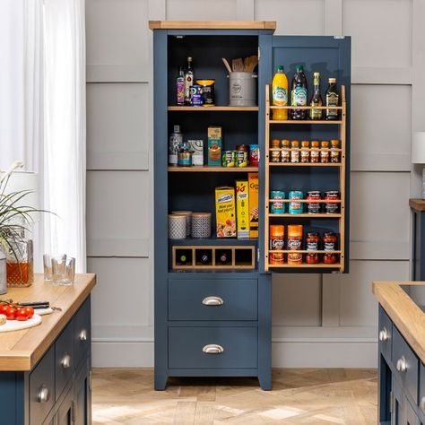 Single Door Pantry, Utility Wardrobe, Larder Pantry, Kitchen Pantry Cupboard, Single Kitchen, Kitchen Cupboard Organization, Kitchen Larder, Larder Cupboard, Pantry Cupboard