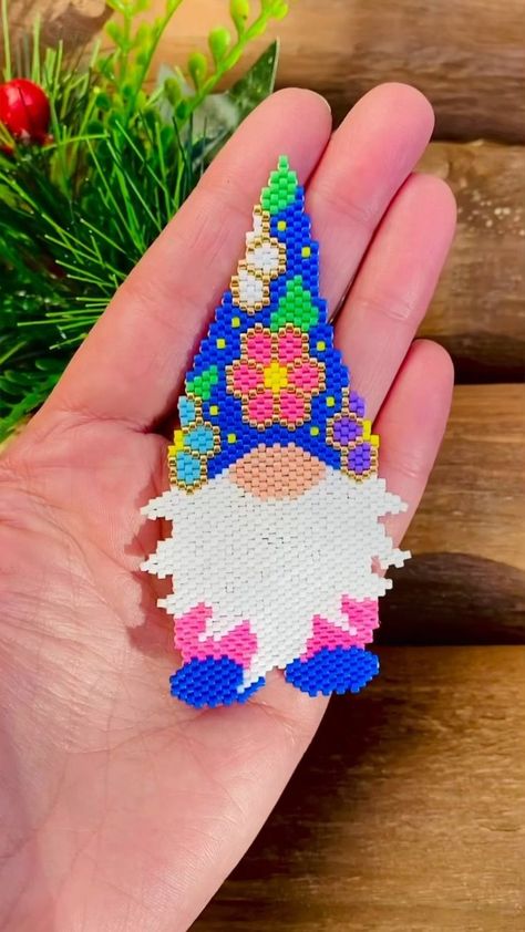 3d Perler Bead Patterns, Rockville Maryland, Diy Beaded Ornaments, Beaded Jewelry Pattern, Melty Bead Patterns, Gnome Pattern, Beading For Kids, Easter Gnome, Easter 2021