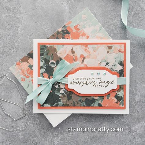 Stampin Up Fancy Flora, Designer Paper Cards, Mary Fish, Stampin Pretty, Hand Made Greeting Cards, Card Layouts, Flower Ideas, Stamping Up Cards, Cards For Friends