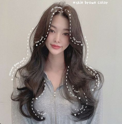 Korean Long Hair, Korean Haircut, Hair Style Korea, Hair Inspiration Long, Hairstyles For Layered Hair, Hair Stylies, Hair Makeover, Haircuts Straight Hair, Haircuts For Long Hair