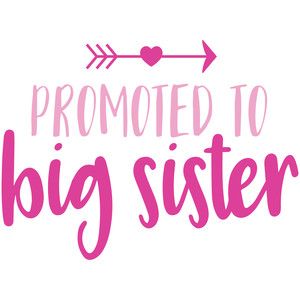 Silhouette Design Store: promoted to big sister Funny Sister Shirts, Funny Sister, Promoted To Big Sister, Cricut Baby, Christmas Pregnancy Announcement, Sisters Funny, Sister Shirts, Silhouette Cameo Projects, Cameo Projects