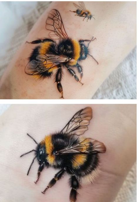 Bee Back Tattoo Women, Queen Honey Bee Tattoo, Daisy Bee Tattoo, Queen Bee Tattoo, Honey Bee Tattoo, Bumble Bee Tattoo, Bee Tattoo, Leg Sleeves, Queen Bees