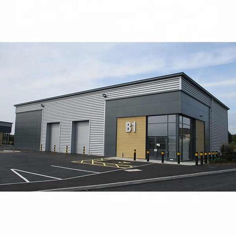 Modern Warehouse Design Exterior, Modern Factory Architecture, Modern Warehouse Design, Warehouse Design Exterior, Warehouse Facade, Industrial Building Design, Warehouse Architecture, Pre Engineered Metal Buildings, Pre Engineered Buildings