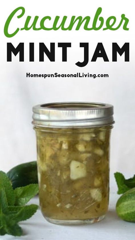 Cucumber Jelly Recipe, Mint Recipes Fresh, Mint Jelly Recipe, Abundant Garden, Seasonal Living, Mint Recipes, Fine Dining Recipes, Cucumber Recipes, Jam And Jelly