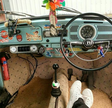 Combi Vw T2, Photography Poetry, Car Interior Diy, Hippie Car, Vw Sedan, Golf Mk1, Car Deco, Family Music, Vw Beetle Classic