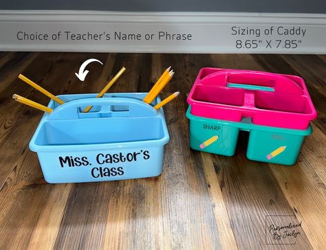 Dull Sharp Caddy Dull Sharp Holder name pencil caddy Teacher's accessory Teachers Must haves Pencil Caddy, Teacher Accessories, Sharp Pencils, Teacher Must Haves, Organized Teachers, Custom Teacher Gifts, Birthday Goodie Bags, Custom Favor, Classroom Supplies