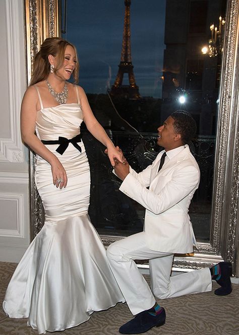 TBT: Mariah Carey's Lavish Weddings in Photos Mariah Carey Wedding, Mariah Carey Nick Cannon, Bohemian Style Gown, Types Of Gowns, Full Gown, Wedding Renewal Vows, Bridal Skirts, Nick Cannon, Wedding Vows Renewal