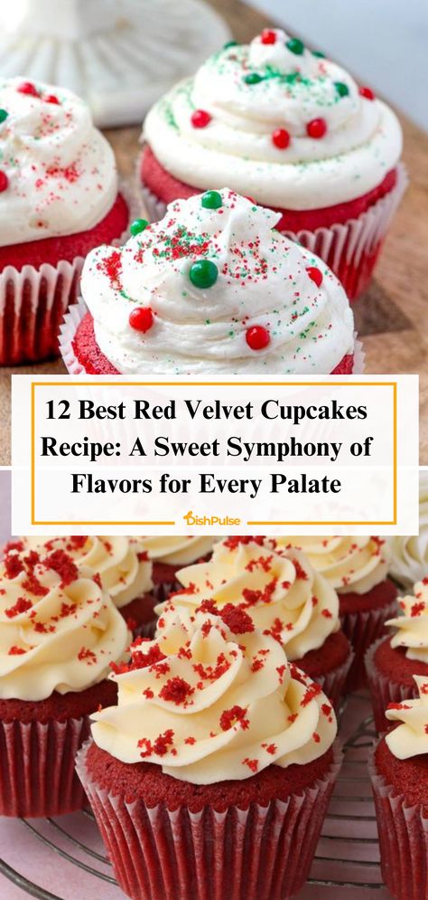 Indulge in a sweet symphony of flavors with the 12 Best Red Velvet Cupcake Recipes! From classic delights to creative twists, there's a treat for every palate. 🧁✨ 


#DishPulse #RedVelvetLove #CupcakeCravings #BakingInspiration #SweetTreats #DessertDelights #HomemadeGoodness Red Velvet Cupcake Recipes, Best Red Velvet Cupcake Recipe, Best Red Velvet Cupcakes, Red Velvet Cheesecake Cupcakes, Vegan Red Velvet Cupcakes, Best Baklava Recipe, Saltimbocca Recipe, Red Velvet Cupcakes Recipe, Boiled Egg Recipes