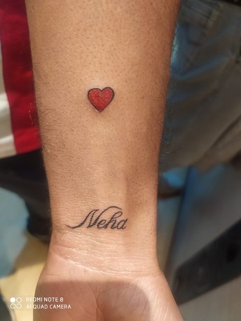 Call 9818284355 for appointment : Gurgaon, Delhi, Amritsar Place : Angel Tattoo Design Studio #neha #nehanametattoo Neha Tattoo Design, Neha Name Tattoo Design, Neha Name Tattoo, Neha Name, Dp Change, Tattoo On Chest, Thigh Jewelry, Hand Tatto, Beautiful Dp