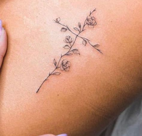 Cross Made Of Roses Tattoo, Cross W Flowers Tattoo, Cross Vine Tattoo, Vine Cross Tattoo, Cross With Vines Tattoo, Biblical Flowers Tattoo, Shalom Tattoo, Ruth Tattoo, Rose Cross Tattoo