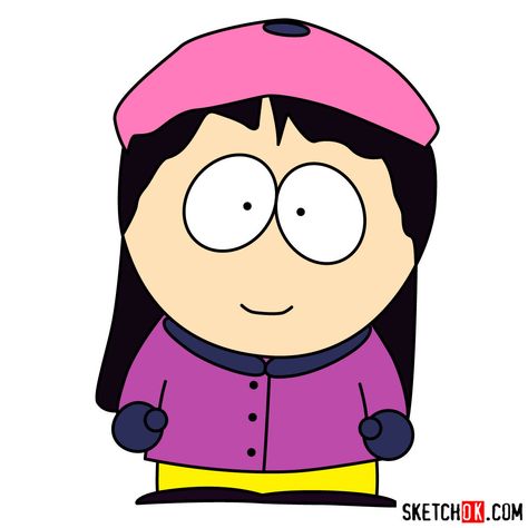 How to draw Wendy Testaburger from South Park - Step by step drawing tutorials Wendy Fanart, Wendy South Park, South Park Wendy, Park Drawing, Wendy Testaburger, Strong Female Lead, South Park Characters, Drawing Prompt, Outline Drawings