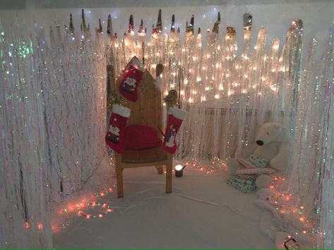 SpringfieldPrimary on X: "Wow! Santa's Grotto is ready for the Christmas Fair tomorrow! 3:30pm- 5:00pm! #PTA #ChristmasFair #saletown https://t.co/x4kFF2ZX9G" / X Diy Christmas Grotto, Diy Santa Grotto, Santas Grotto Ideas Decoration, Christmas Grotto Ideas, Santa Grotto, Grotto Ideas, Christmas Fayre Ideas, Santas Grotto, Santa's Grotto