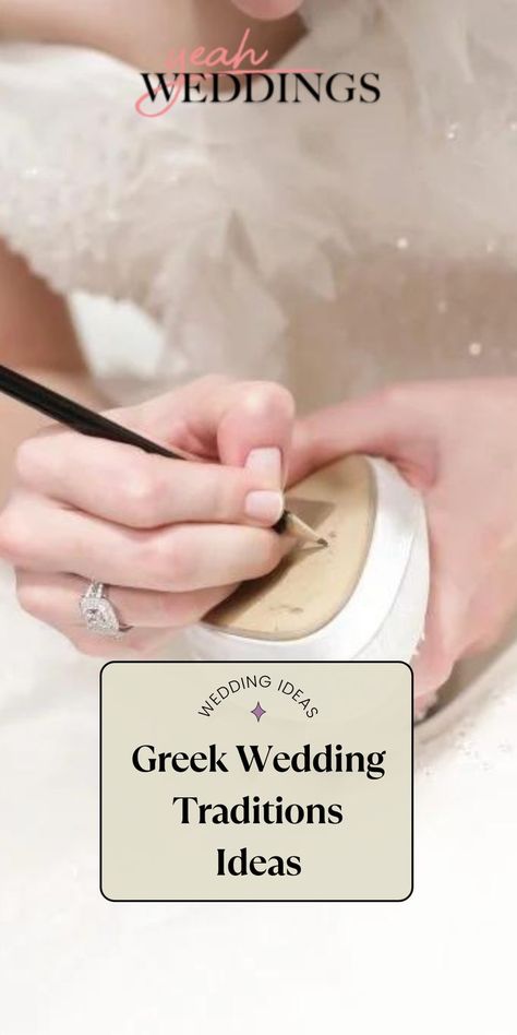 If you are planning on attending a Greek wedding, you may want to learn some of the traditional events and customs that may occur so you know what to expect during your arrival. Thankfully, these explained Greek wedding traditions will help you prepare for the special event. From ceremonial customs to reception dances, weddings in Greece contain different symbols that are interesting to learn about and amazing to experience. #weddingtraditions Traditional Greek Wedding, Greek Wedding Traditions, Weddings In Greece, Tradition Ideas, Different Symbols, Greek Tradition, Orthodox Wedding, Wedding Ceremony Traditions, Wedding Traditions