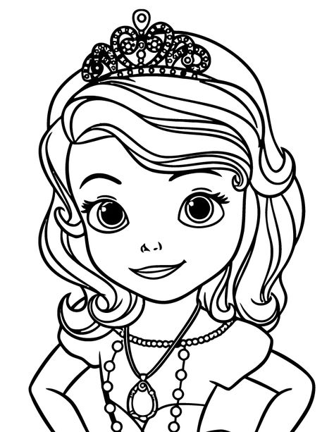 Sofia the First Coloring Printable Pictures Sophia The First Drawing, Sofia The First Drawing, Fargelegging For Barn, Disney Princess Sofia, Princess Sofia The First, Disney Princess Colors, Disney Princess Coloring Pages, Mermaid Coloring Pages, Princess Coloring Pages