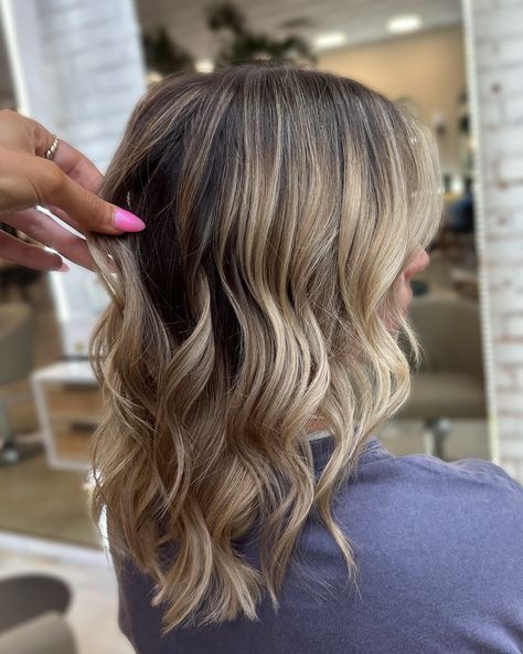 lived in blondie 🌞 #njhair #njhairstylist #njhairsalon #livedinblonde #livedincolor #highlights #balayage #grannie #hairinspo #hairgoals #hairinspiration #denvillenj Highlights With Natural Roots, Blonde Balayage Natural Roots, Blonde Balayage Dark Roots, Lived In Blonde Balayage Dark Roots, Balayage Dark Roots, Lived In Blonde Balayage, Lived In Blonde, Balayage Dark, Highlights Balayage