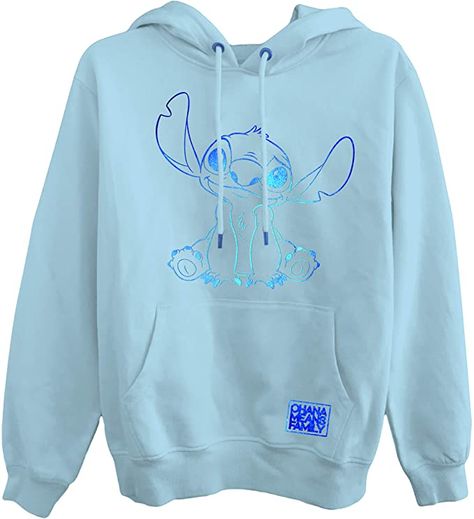 Amazon.com: Ladies Lilo and Stitch Sweatshirt - Ladies Classic Lilo and Stitch Hoodie with Foil : Clothing, Shoes & Jewelry Lilo And Stitch Hoodie, Minnie Mouse Hoodie, Lilo And Stitch Ohana, Lilo Und Stitch, Stitch Sweatshirt, Stitch Hoodie, Lilo Y Stitch, Stitch Clothes, Mickey Mouse Sweatshirt