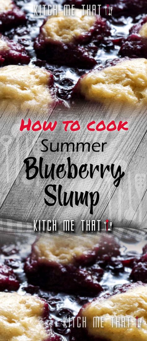 Summer Blueberry Slump | Desserts Recipe to Try!! Blueberry Slump Recipe, Blueberry Slump, Blueberry Dumplings, Church Desserts, Blueberry Cobbler Recipes, Simple Desserts, Potluck Ideas, Delish Desserts, Blueberry Desserts