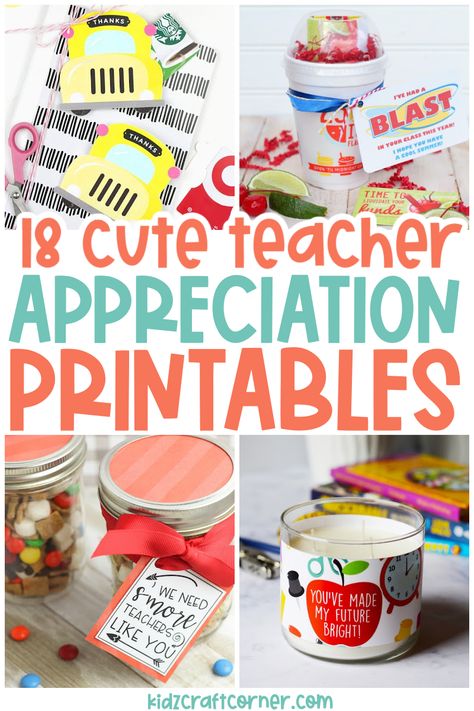 18 free teacher appreciation printables to give to your teacher. Look no further if you want a cute printable to add to your gift. These are such cute ideas for teacher appreciation week! Teacher Coupons, Free Teacher Appreciation Printables, Teacher Gift Guide, Teacher Appreciation Gift Ideas, Teacher Appreciation Printables, Appreciation Printable, Teacher Appreciation Ideas, Appreciation Gift Ideas, Teachers Appreciation