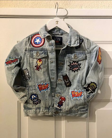 Marvel Jean Jacket, Marvel Denim Jacket, Marvel Stuff To Buy, Marvel Outfits, Best Sneakers For Men, Marvel Inspired Outfits, Marvel Jacket, Casual Sneakers For Men, Marvel Fashion