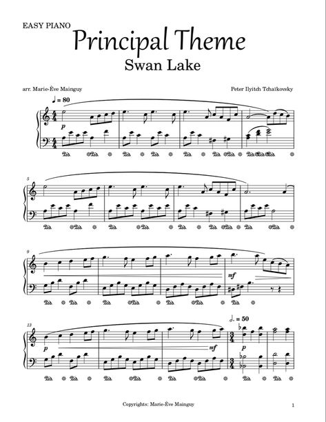 Easy piano sheet music Swan Lake Sheet Music, Peter Ilyich Tchaikovsky, Piano Sheet Music Pdf, Jazz Songs, Independent Musician, Easy Piano Sheet Music, Childrens Music, Writing About Yourself, Sheet Music Pdf