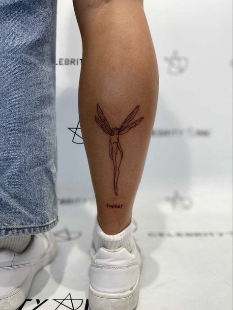 Small Shin Tattoos For Women, Back Of Calf Tattoo, Dainty Tattoo Designs, Tattoo Designs Drawings, Dainty Tattoo, Tattoos With Kids Names, Tattoo Aesthetic, Geniale Tattoos, Leg Tattoos Women