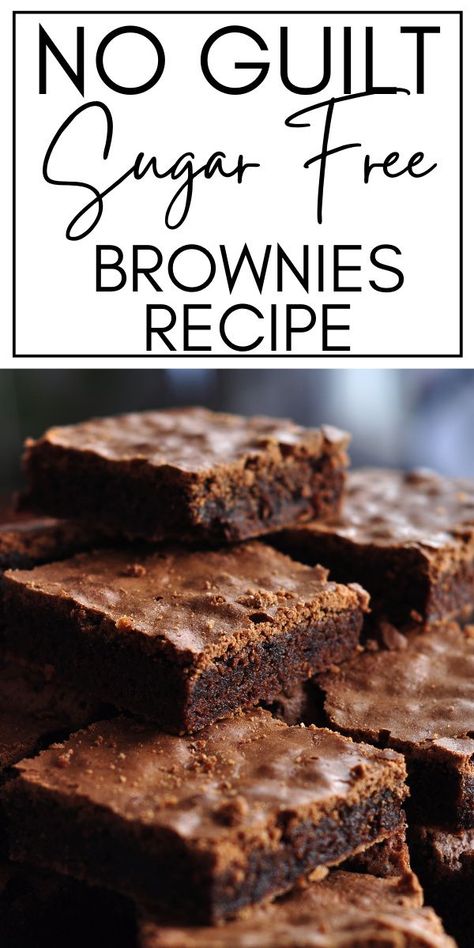 Healthy Stevia Desserts, Heart Healthy Brownies, Flourless Healthy Desserts, Fat Free Sugar Free Recipes, Brownies For Diabetics, Sugarfree Brownie Recipe, Sugar Free Brownies Easy, Diet Brownies Recipe, Brownies Recipe Homemade Healthy