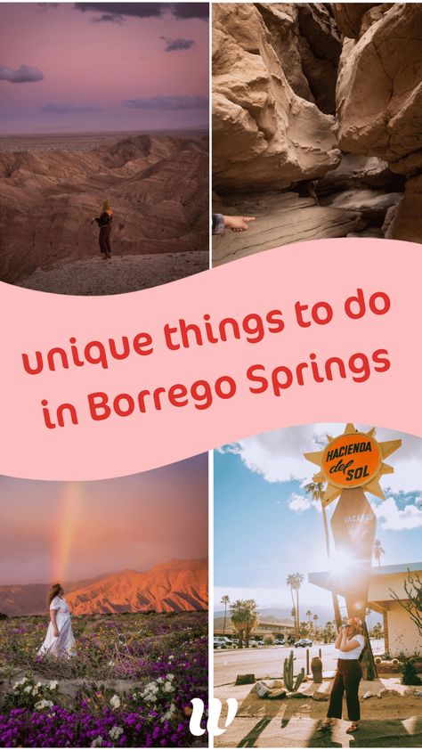 Uncover the secrets of Anza-Borrego Desert State Park! My guide reveals 13 hidden things to do in Borrego Springs, from stunning hikes to unique eats and surprising adventures. Borrego Springs Ca, Anza Borrego State Park, Borrego Springs, Anza Borrego, California Wildflowers, Beautiful California, Living In San Francisco, California City, California Poppy