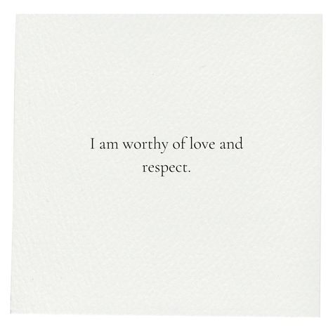 Self love #selflove #affirmation #inspiration I Am Worthy Of Love, Affirmation Inspiration, Worthy Of Love, I Am Worthy, Self Love Affirmations, Love Affirmations, Love And Respect, Self Love, Of Love