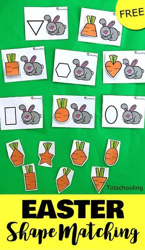 FREE shape matching activity for toddlers and preschoolers with a rabbit theme. Feed the bunny with the correct shaped carrot! Learning Shapes Preschool, Learning Shapes Activities, April Preschool, Bunny Activities, Easter Lessons, Rabbit Theme, Bunny Shape, Shape Activities Preschool, Shapes Kindergarten