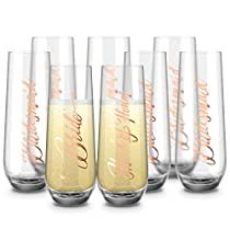 Check this out at Amazon Bridesmaid Champagne Glasses, Champagne Bachelorette Party, Beautiful Champagne Glasses, Bridesmaid Wine Glasses, Cocktail Cups, Mimosa Cocktail, Prosecco Wine, Stemless Champagne Flutes, Bridesmaid Wine