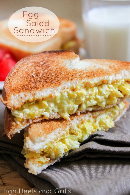 Best egg salad sandwich ever made. #recipe # lunch http://www.highheelsandgrills.com/2013/07/egg-salad-sandwich.html Egg Dishes Recipes, Egg Salad Sandwich, Egg Sandwich, Egg Salad Sandwiches, Egg Dish, Salad Sandwich, Soup And Sandwich, Egg Salad, An Egg