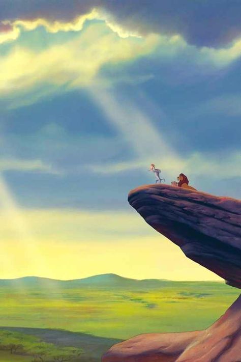 pride rock from Lion King The Lion King 1994, Il Re Leone, Pride Rock, Lion King Art, Images Disney, Disney Background, Re Leone, Disney Home Decor, Disney Phone Wallpaper