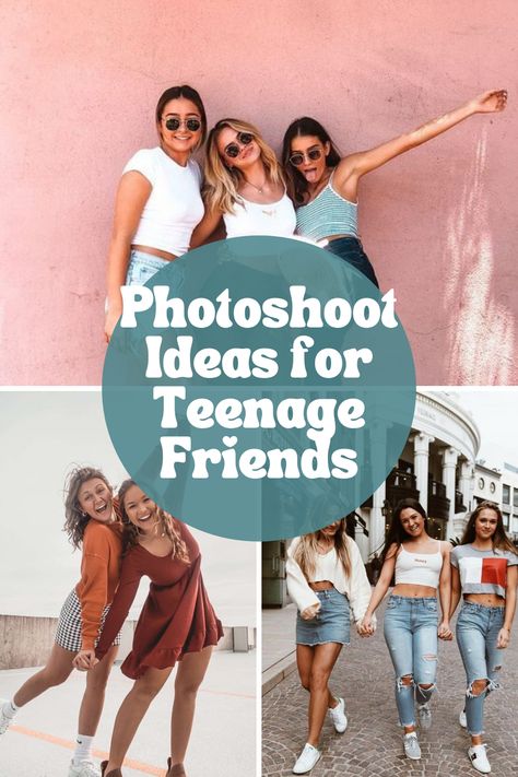 Teenage Girl Photoshoot Ideas (+ Senior Session Tips) - momma teen Teenager Photoshoot Ideas, Teenage Photoshoot Ideas, Photoshoot Ideas Senior, Teenage Friends, Funny Senior Pictures, Cute Senior Pictures, Teenage Parties, Teenage Couples