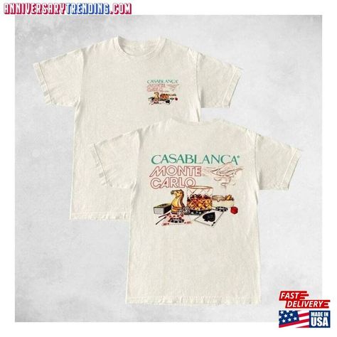 Vintage Casablanca Tennis Club Shirt Luxury Sweatshirt Streetwear Tee T-Shirt Hoodie Check more at https://anniversarytrending.com/product/vintage-casablanca-tennis-club-shirt-luxury-sweatshirt-streetwear-tee-t-shirt-hoodie/ Casablanca Tennis Club, Luxury Sweatshirt, Sweatshirt Streetwear, Tennis Club, Concert Shirts, Club Shirts, Casablanca, Monte Carlo, White Hoodie