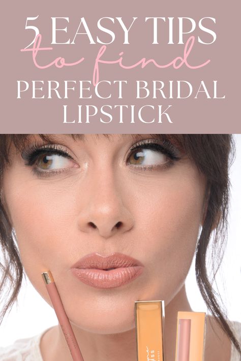 A Guide To Finding The Perfect Bridal Lipstick For Your Wedding 👰💄 Best Wedding Lipstick Brides, Bride Lip Color Wedding Day, Bridal Lip Color, Bride Lipstick, Bridal Lipstick, Shades Of Lipstick, Wedding Lipstick, Wedding Lips, Wedding Makeup Tips