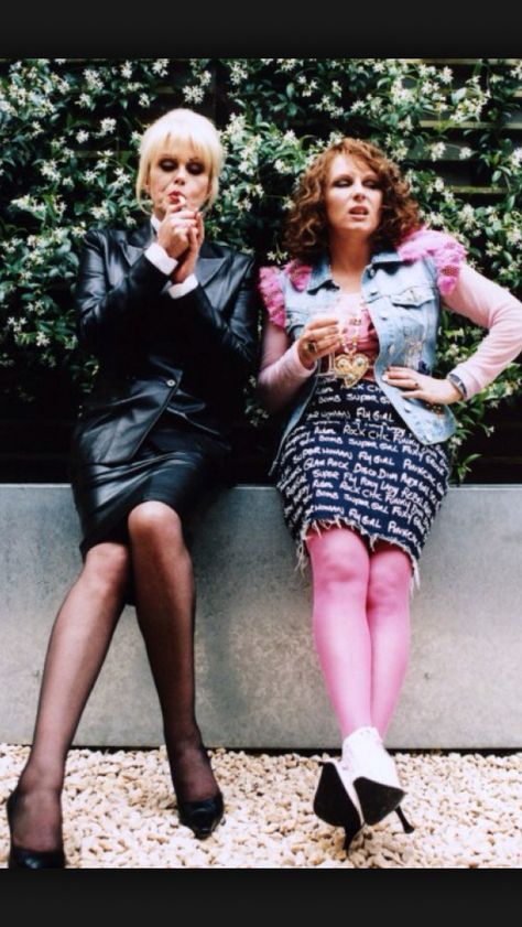 Patsy and Eddie - Ab Fab Absolutely Fabulous Costume, British Icons Fancy Dress Ideas, British Icons Fancy Dress, Kooky Fashion, Absolutely Fabulous Quotes, Patsy And Eddie, Shadow Witch, Icon Party, Patsy And Edina