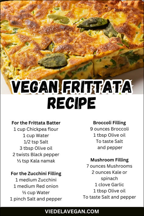 Vegan Frittata Recipe Vegan Frittata, Frittata Recipe, Plant Based Breakfast, Frittata Recipes, Brunch Dishes, Meal Of The Day, Spinach Stuffed Mushrooms, Cooked Vegetables, Plant Powered