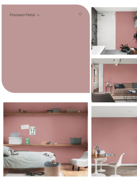 Dulux Pressed Petal, Dulux Pressed Petal Bedroom, Dulux Blush Pink, Teen Pink Bedroom, Bedroom Inspo Teen, Dusky Pink Paint, Luxury Pink Bedroom, Amelie Bedroom, Aesthetic Pink Bedroom