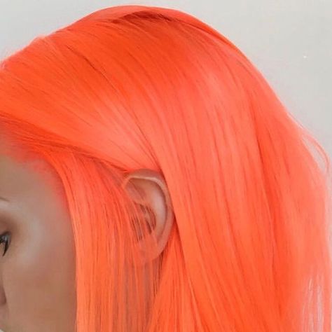 Neon Peach Hair, Peachy Pink Hair, Peach Hair Color, Mood 2024, Peach Hair Colors, Peach Hair, Neon Hair, Spring Hair Color, Hair Color Pastel